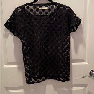 Madewell Hi-Line Polka Dot Tee